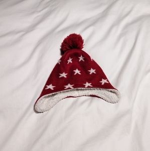 Primary cozy fleece winter hat red star size 2-5